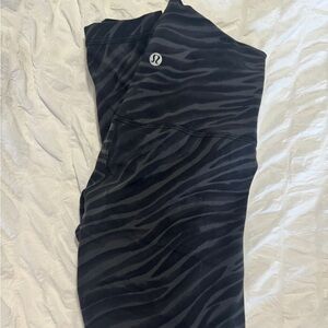 lululemon align zebra print leggings 25”